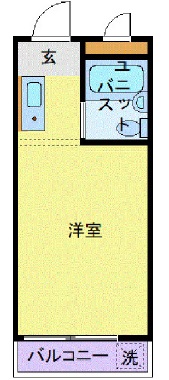 スカイコート池尻106の間取り