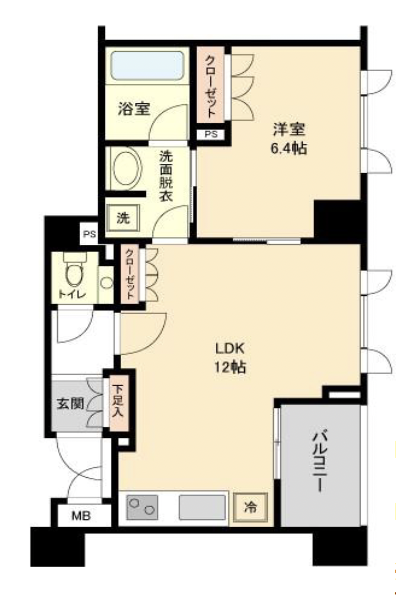 グレンパーク駒場WEST911の間取り