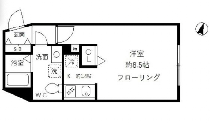 アート・フル渋谷松見坂402の間取り