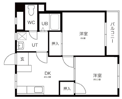 SETA東邦ビル502の間取り