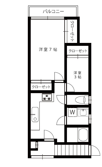 渋谷アパート201の間取り