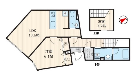 Fullea若林102の間取り