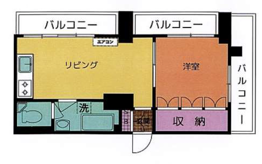 下馬パークハウス901の間取り