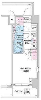 コンフォリア世田谷上馬601の間取り