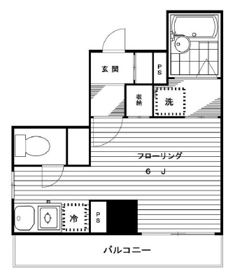 リバーヴィレッジ若林601の間取り