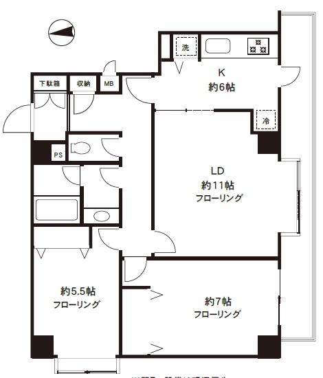 メゾンヴァンベール302の間取り