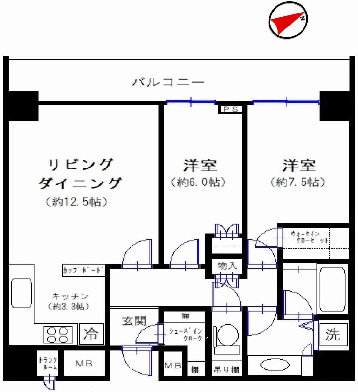 渋谷アインス207の間取り