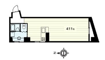 若林ハイホーム411の間取り