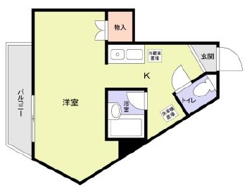 コルティーレ池尻401の間取り