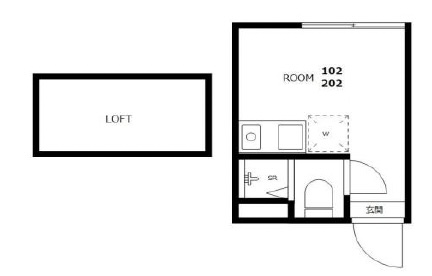Decor Maison中目黒（デコールメゾン中目黒）202の間取り