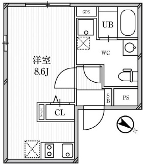 PASEO目黒301の間取り