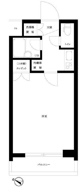 ルーブル学芸大学五番館102の間取り