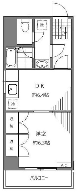 パーク池尻602の間取り