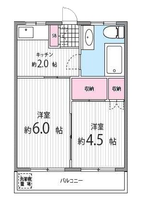 目黒第7コーポ506の間取り