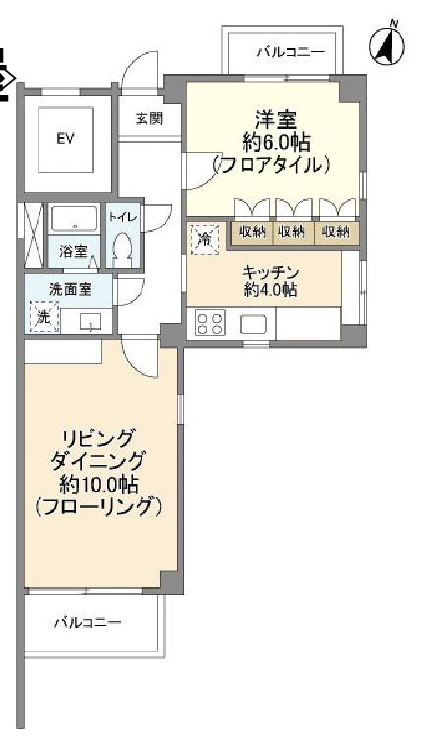 ベルソードパル代沢101の間取り