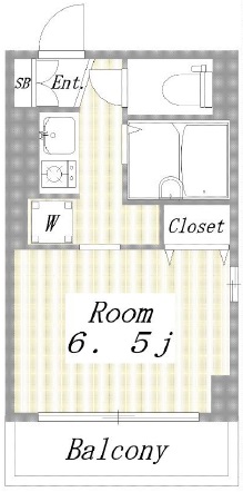 フォークガード学芸大学101の間取り