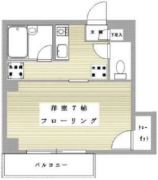 フォークガード学芸大学203の間取り