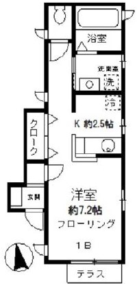 FINE HOME1Bの間取り