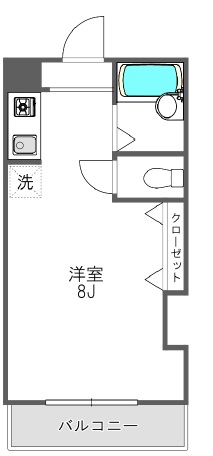 フィオーレ青葉台103の間取り