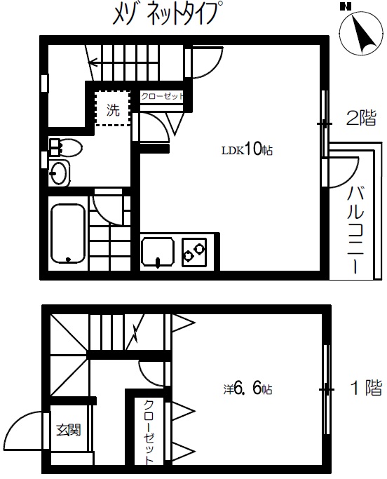 蘭聚瀬田（ランジュ瀬田）101の間取り