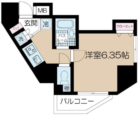 ロアール池尻大橋603の間取り