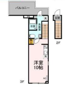 アジュドール目黒401の間取り