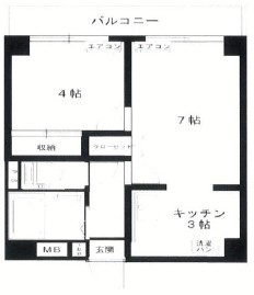 目黒ハイツ517の間取り