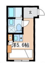 The Fusion代々木上原(ザフュージョン代々木上原)204の間取り