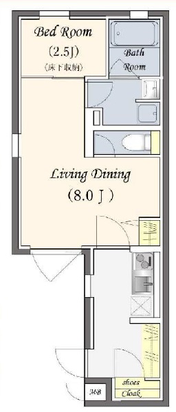 GRAND LIEF下北沢（グランドリーフ下北沢）202の間取り