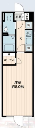 TS三軒茶屋202の間取り