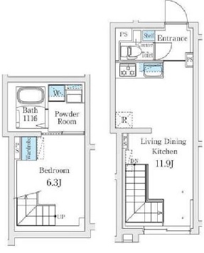 Fika代々木上原205の間取り