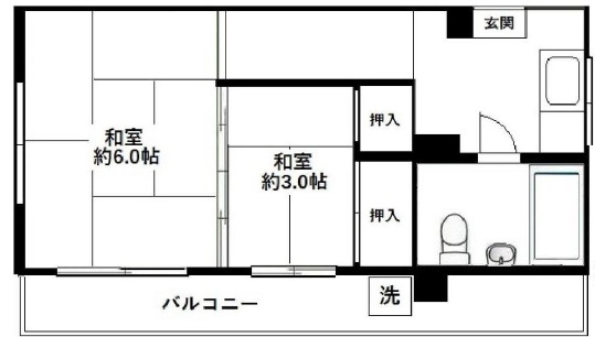 メゾン京松305の間取り