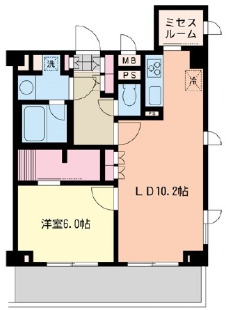 エスティメゾン代沢122の間取り