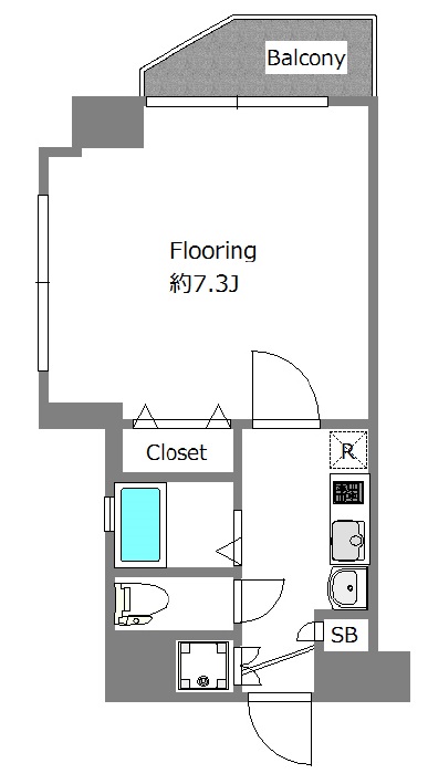ルシエルⅠ207の間取り