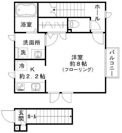 カーサヴィクトリア202の間取り