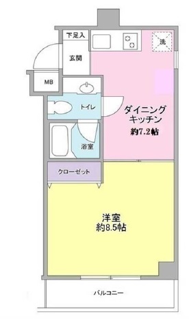 スリーアップ桜新町209の間取り