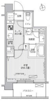 cielle自由が丘（シエール自由が丘）304の間取り