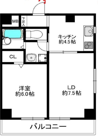 マノワール自由が丘403の間取り