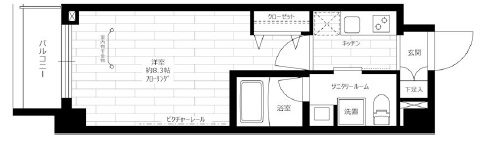 ステージファースト桜新町603の間取り