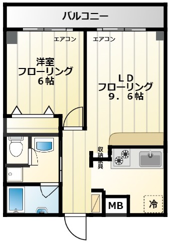 萩原ビル403の間取り