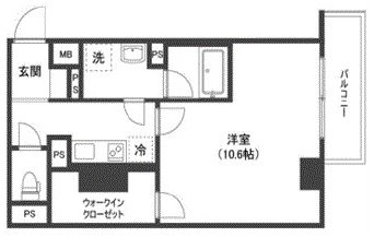 ガーデン代々木上原EAST101の間取り