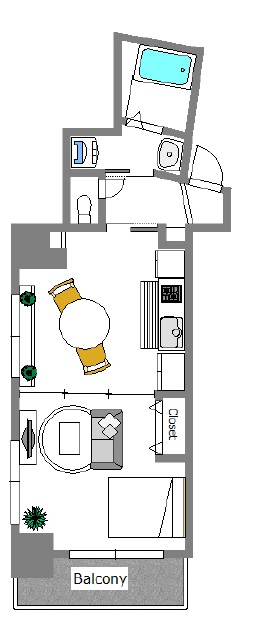 ルシエルⅡ602の間取り