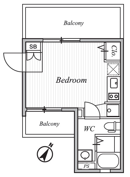 ASTILE三軒茶屋Ⅳ（アスティーレ三軒茶屋Ⅳ）402の間取り