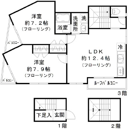 エスパス自由が丘301の間取り