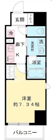 MODIER KOMAZAWA（モディア駒沢）403の間取り