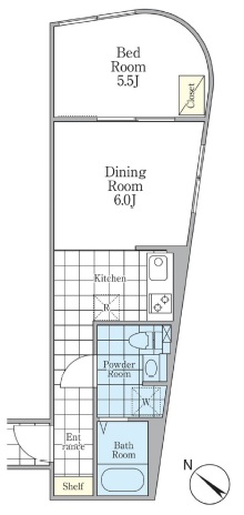 ミリアージュ下北沢204の間取り