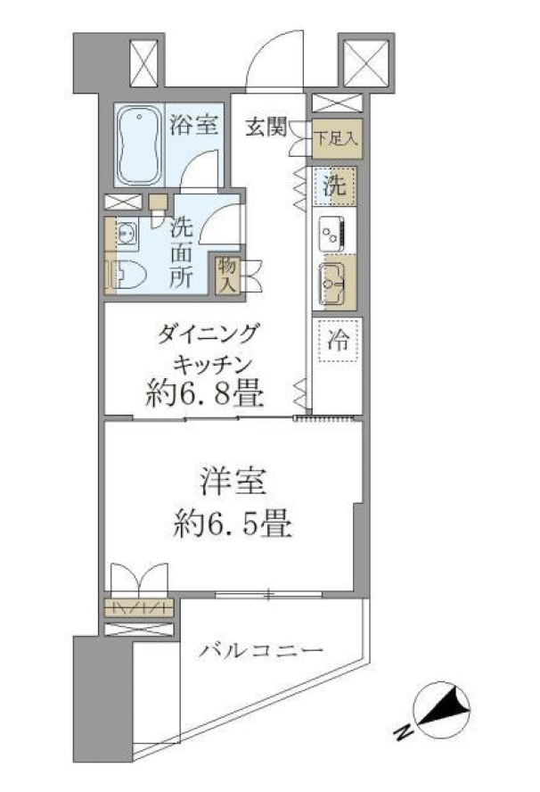 THE CONOE代官山411の間取り