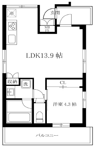MURO YUTENJI501の間取り