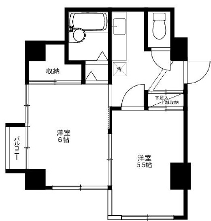 メブキ太子堂103の間取り