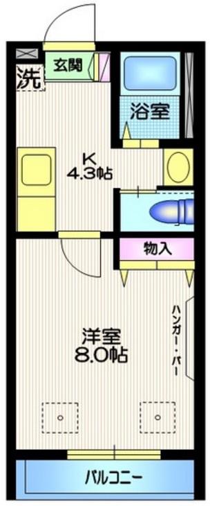 オークス(OAKS)201の間取り